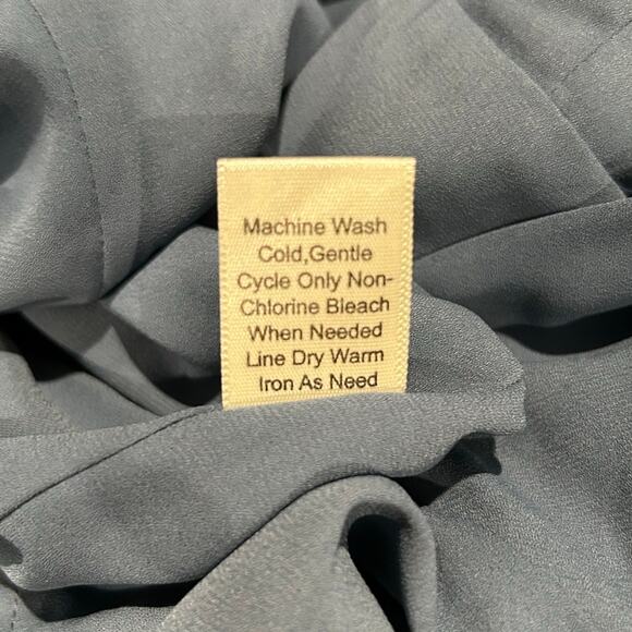 STANDARDS & PRACTICES NWT $88 Slate Blue Wrap Dress Size 1X - Picture 10 of 12